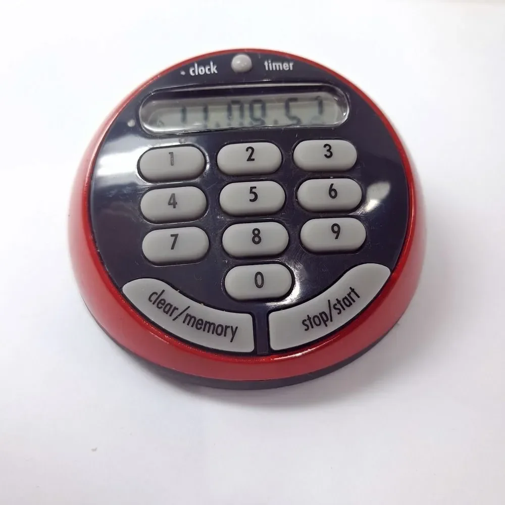 OXO soft works‎ Red Digital Timer kitchen egg alarm LCD Display Buttons WORKS